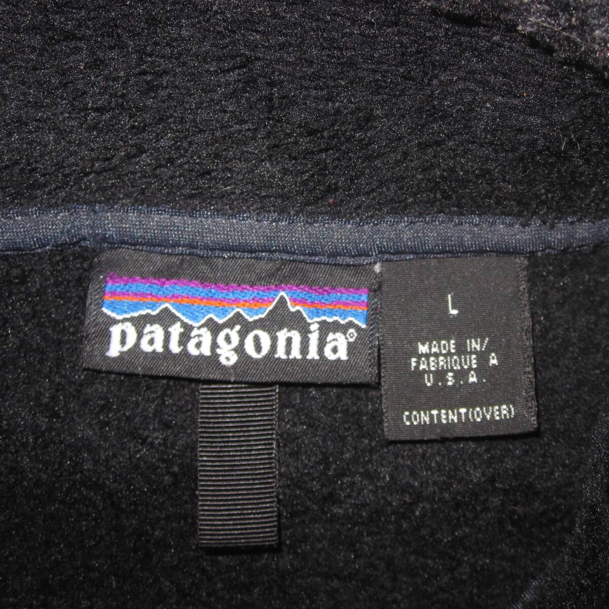 ☆ パタゴニア R2 ジャケット (L) 黒 2003年 刺繍ロゴ / 初期 / R4 レトロ ヴィンテージ patagonia / mars /