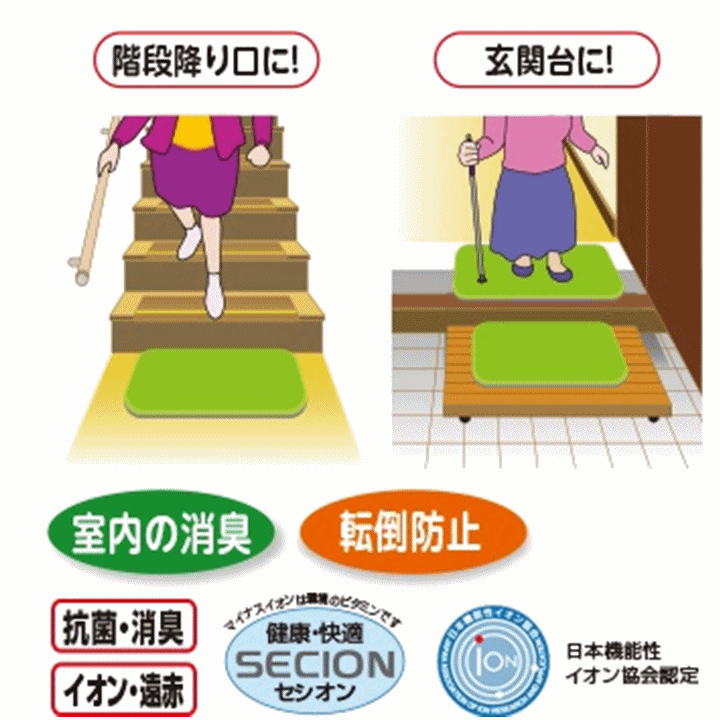 【平日15時まで即日出荷】ダイヤストップマット L【滑り止めマット マット 滑り止め マット 滑らない 転倒防止グッズ 高齢者 室內(nèi)】
