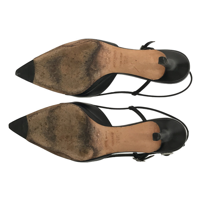 sergio rossi / セルジオロッシ | ベルトデザイン ハイヒールサンダル | 35 1/2 | ブラック | レディース_画像5