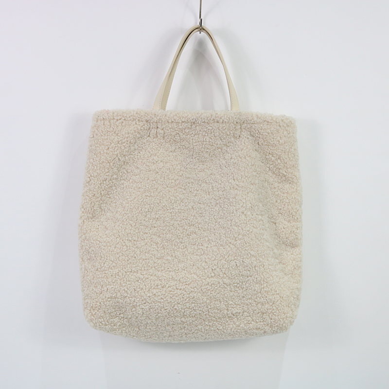 【美品】 BEAUTY&YOUTH UNITED ARROWS | フェイクレザー×ボア 4WAYリバーシブルトートバッグ | オフホワイト | レディース