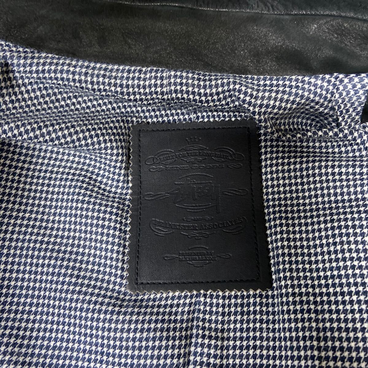 [STUSSY Stussy ] кожаный жакет XL размер чёрная кожа WALDES молния 2411oki h
