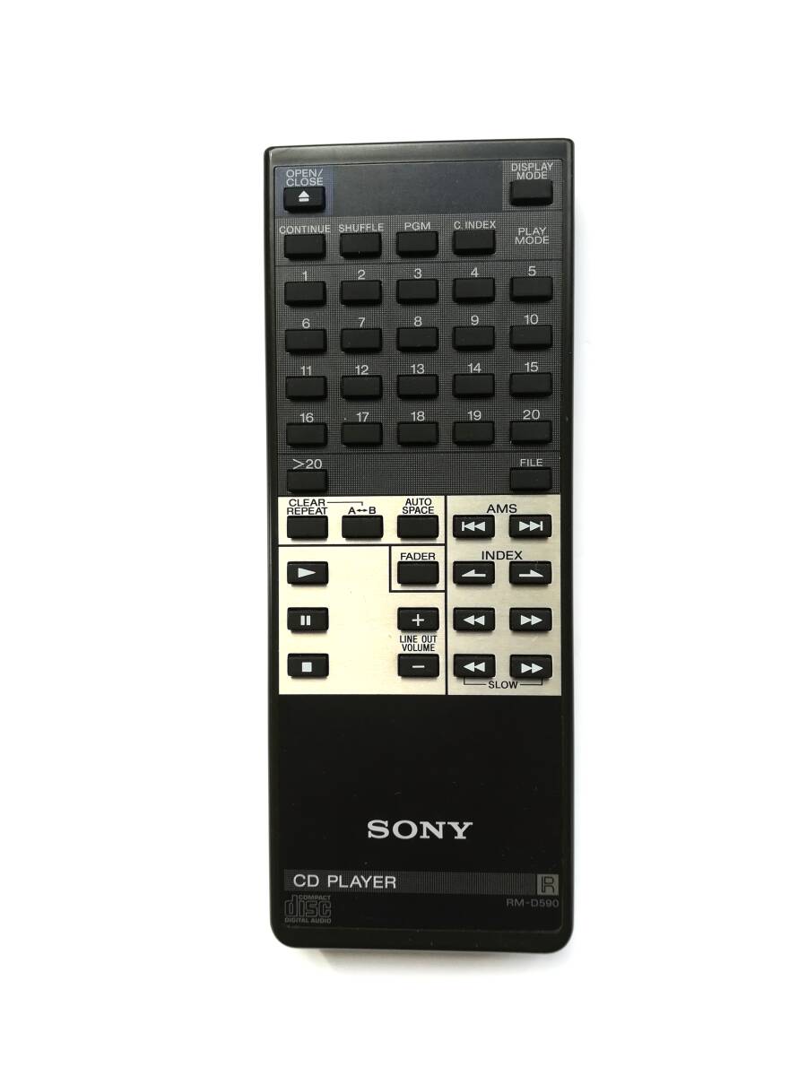 北 kA 32 除菌・簡易清掃済 SONY CD PLAYERリモコン　RM-D590 赤外線発光確認済☆★