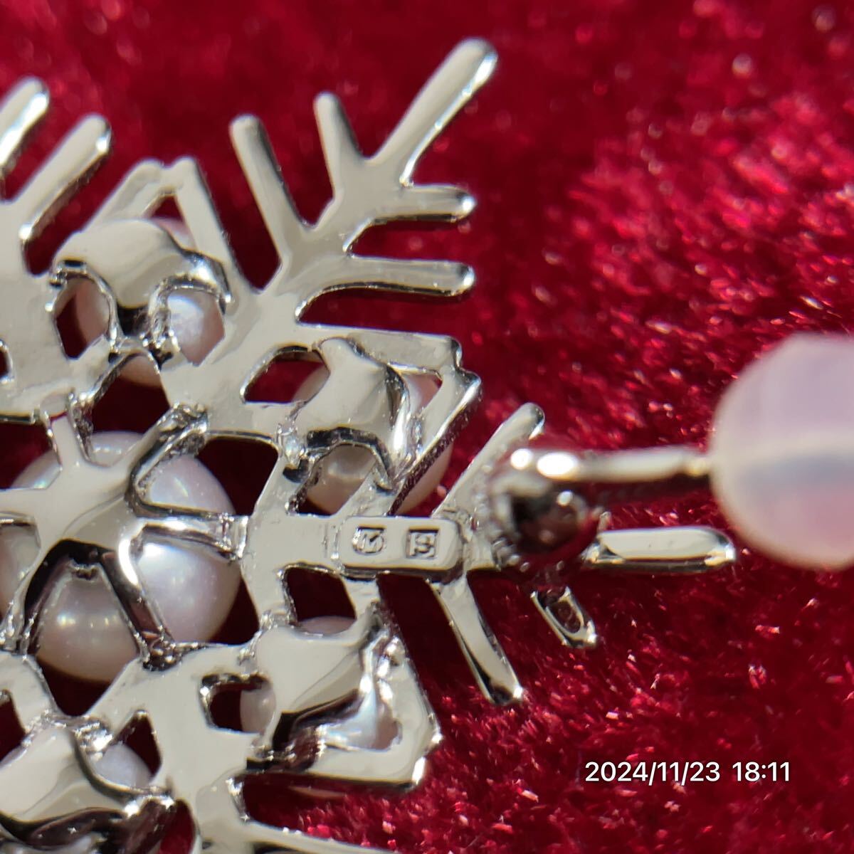 ミキモト MIKIMOTO ブローチ 雪の結晶 1000円〜 美品 SILVER シルバー MIKIMOTO ミキモト 雪の結晶