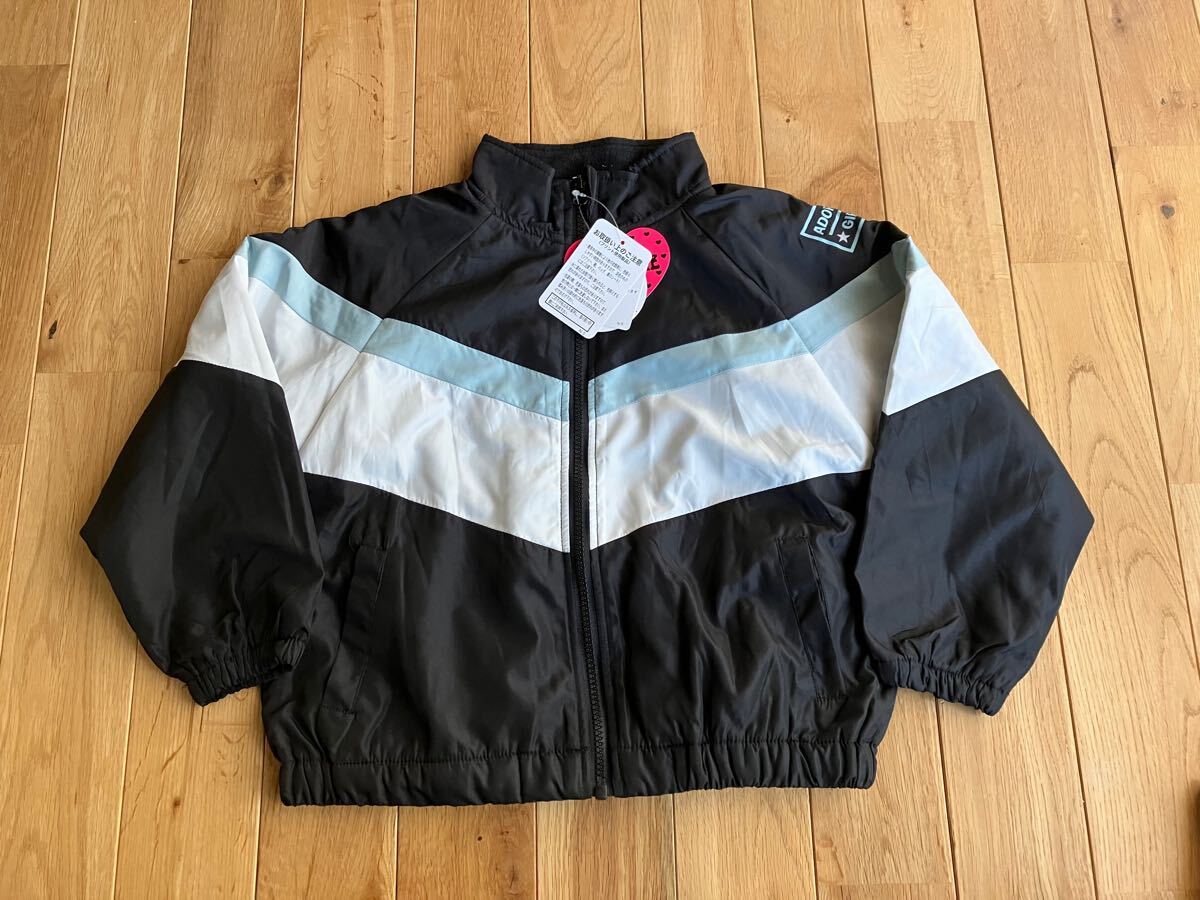 新品 女の子 キッズ 裏フリース ジャンパー アウター ライン 120センチ