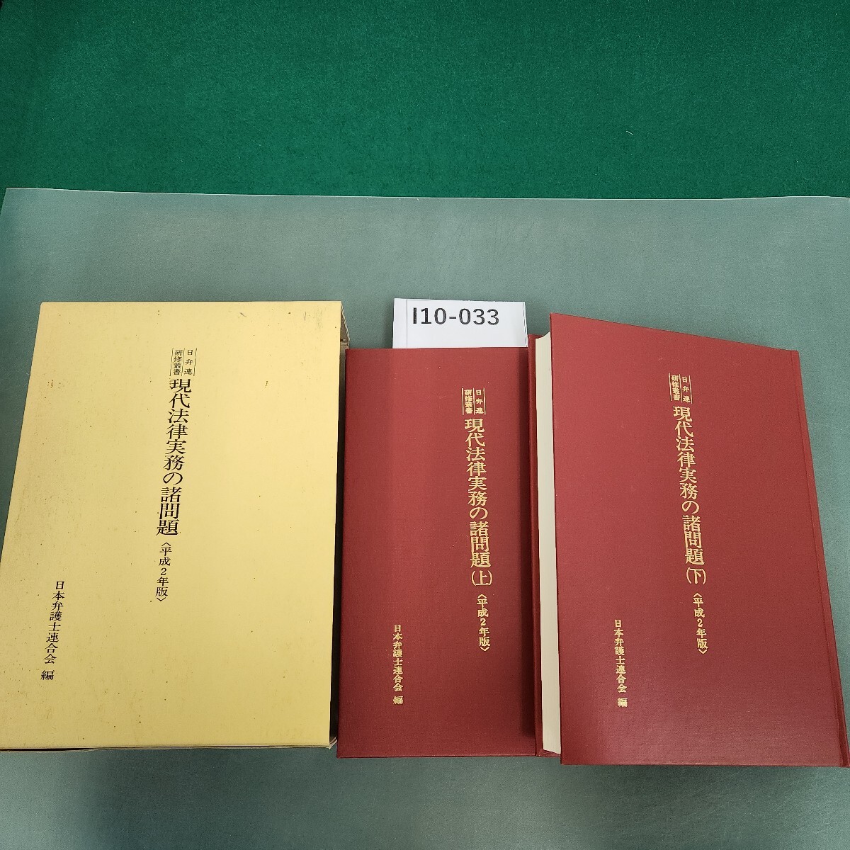 I10-033 日弁連 研修叢書 現代法律実務の諸問題 日本弁護士連合会 編 第一法規