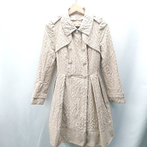 ◇ ◎ ⊇ TO BE CHIC トゥービーシック 長袖 コート サイズ40 ベージュ系 レディース E