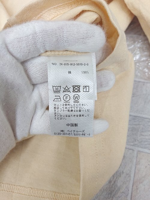 ◇ ? SLOBE IENA スローブ イエナ バックプリント 半袖 Tシャツ カットソー 表記なし イエロー系 レディース P
