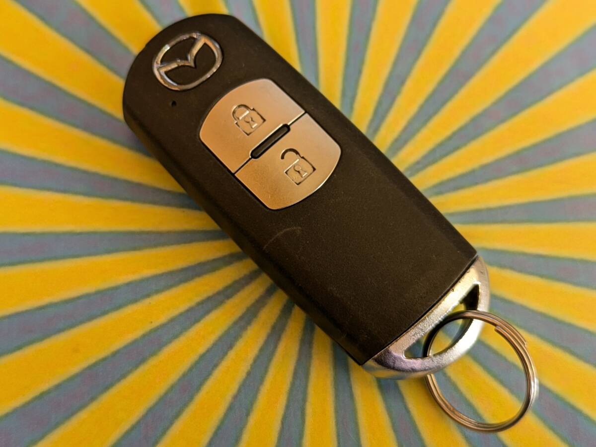◆C4268 マツダ純正 スマートキー キーレス キー 2ボタン 007YUUL0635 KE2AW CX-5 で使用 全國一律送料430円～