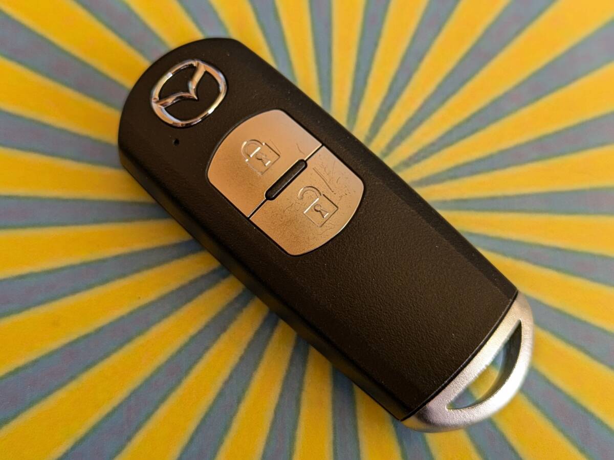 ◆C4275 マツダ純正 スマートキー キーレス キー 2ボタン 007YUUL0635 DJ5FS デミオ で使用 全國一律送料430円～