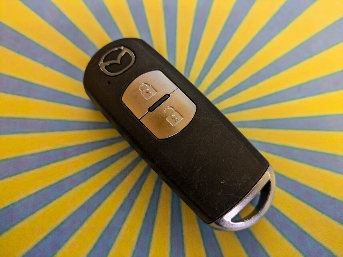 *C4561 Mazda оригинальный "умный" ключ дистанционный ключ 2 кнопка 007YUUL0635 DJ5FS Demio . использование единый по всей стране стоимость доставки 430 иен ~
