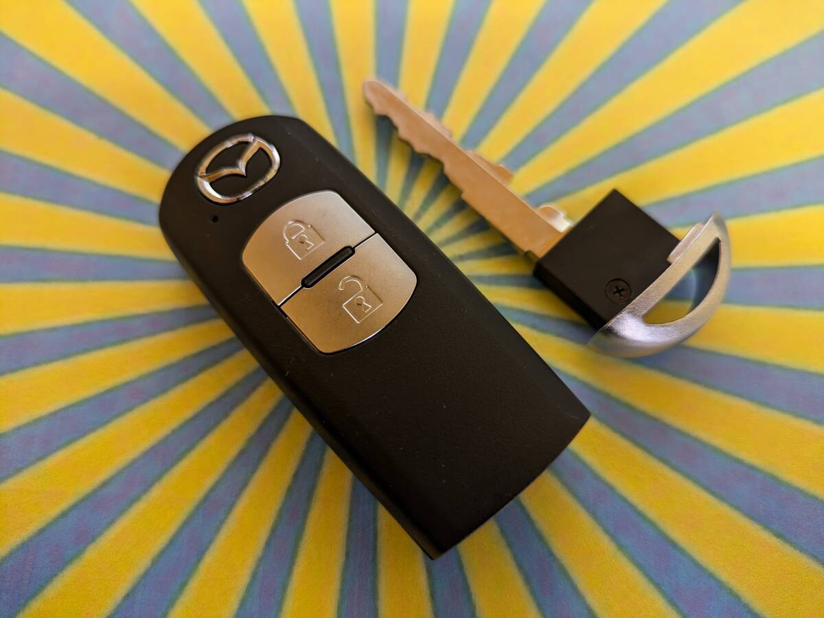 *C4572 Mazda оригинальный "умный" ключ дистанционный ключ 2 кнопка 007YUUL0635 DJ3FS Demio . использование единый по всей стране стоимость доставки 430 иен ~