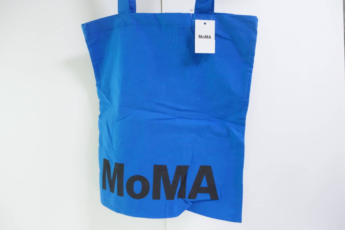 ★ニューヨーク限定 MOMA モマ トートバッグ エコバッグ ブルー 近代美術館 NY NYC 個
