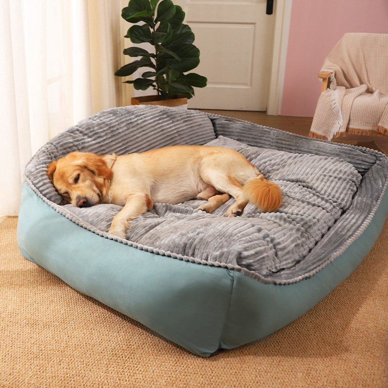 OHJ465★ペットベッド 中大型犬用ベッド 犬ベッド ペットマット 肉厚犬用 猫用ふわふわ 柔軟ペットソファー 滑り止め 掻き耐える Mサイズ