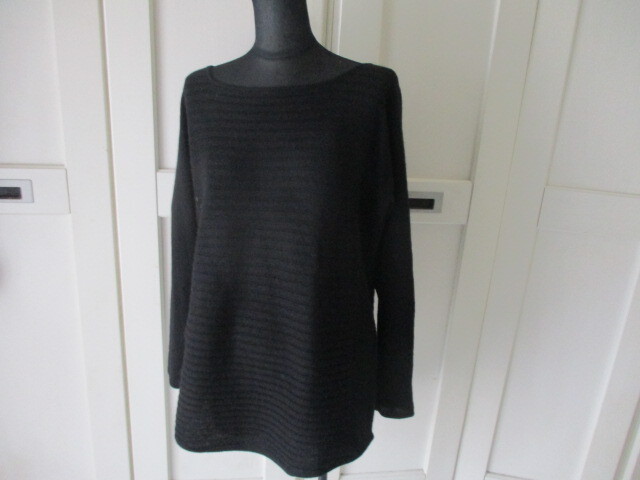 *CHARTER CLUBka some stains - black cashmere 100% boat neck knitted beautiful goods *