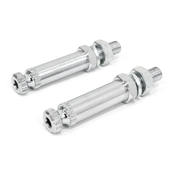 ю メール便】 KAWASAKI ZRX400 メッキ ウインカーステー 〈汎用〉 大型/小型ウインカー取り付け可 M10×1.25 2本 セット スチール制 交換