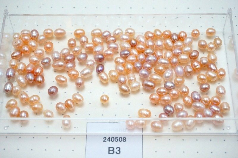 Nj9[23]おまとめて大量 淡水パール 穴あきルース 約100g 500ct 本真珠 裸石 レディースアクセサリーパーツ ジュエリー 宝石 @@240508B3
