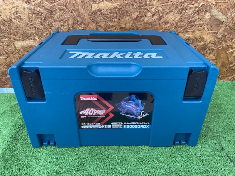 △ D11-32 充電式防じんマルノコ makita マキタ KS002GRDX 40Vmax 未使用展示品（※バッテリテスト充電済）