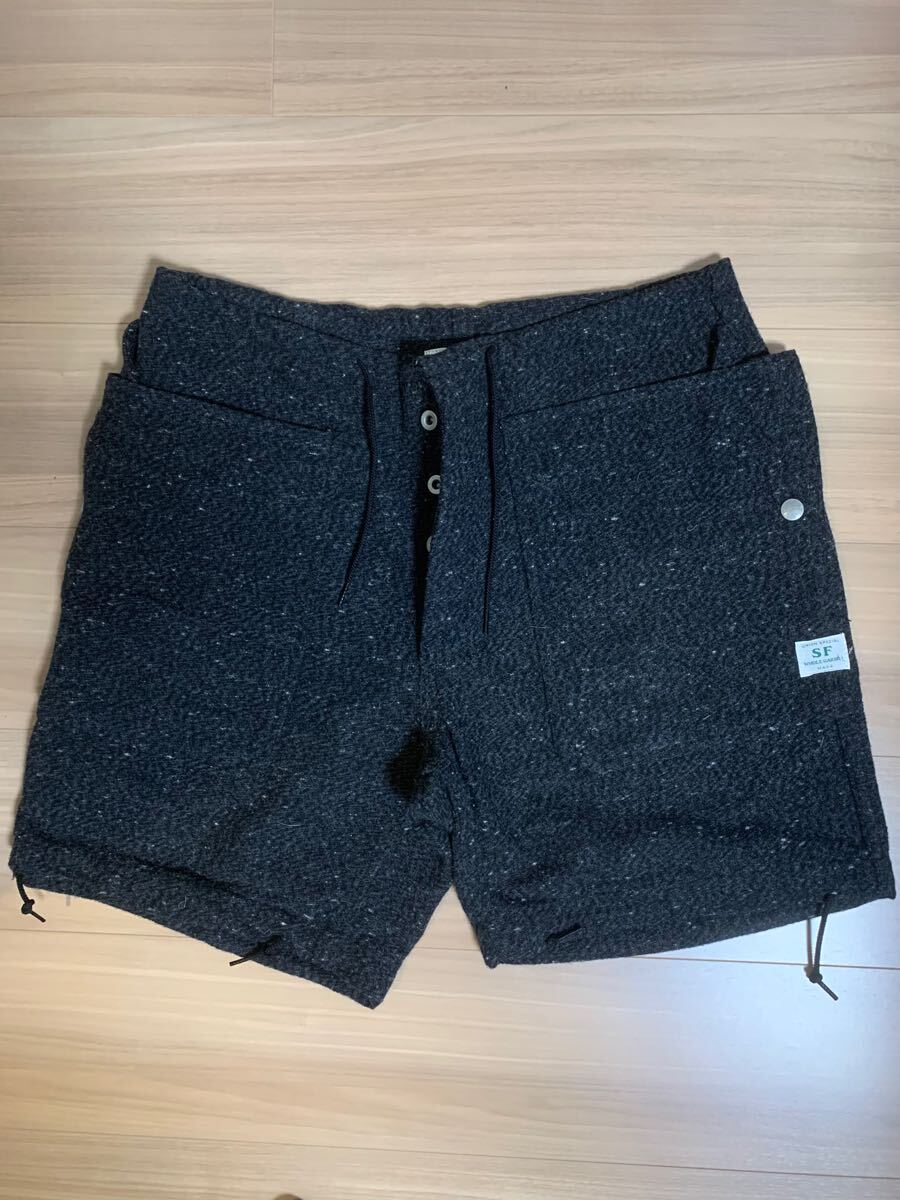 SASSAFRAS FALL LEAF OVER PANTS 1/2 グレー Mサイズ ウール ササフラス
