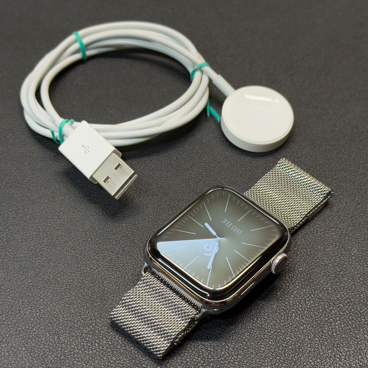 即決 美品 Apple watch Series6 44mm シルバーステンレス GPS+ 即決 美品 Apple watch Series6 44mm シルバーステンレス GPS+