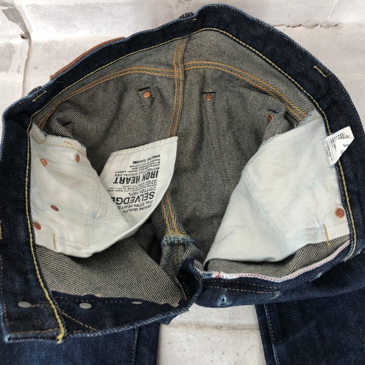 IRON HEART Lot 666S-21 W31 L36 デニムパンツ IRON HEART 666S-21 21oz Selvedge Denim Jeans Slim Straight