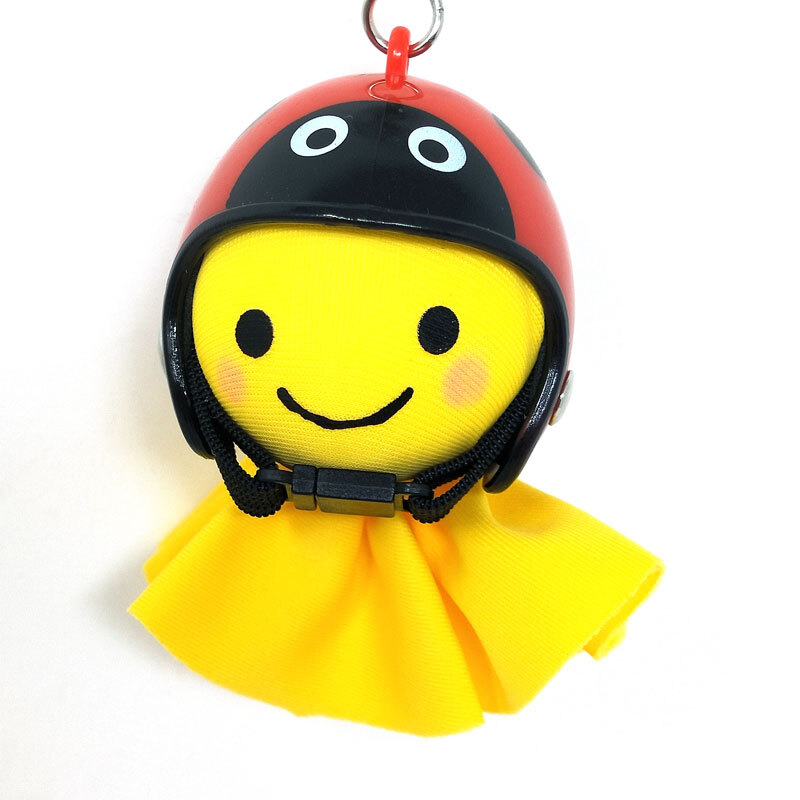 てるぼう＆ヘルメットキーホルダーセット『てんとうむし』　雨　梅雨　てるてる坊主 ［TKC-19］