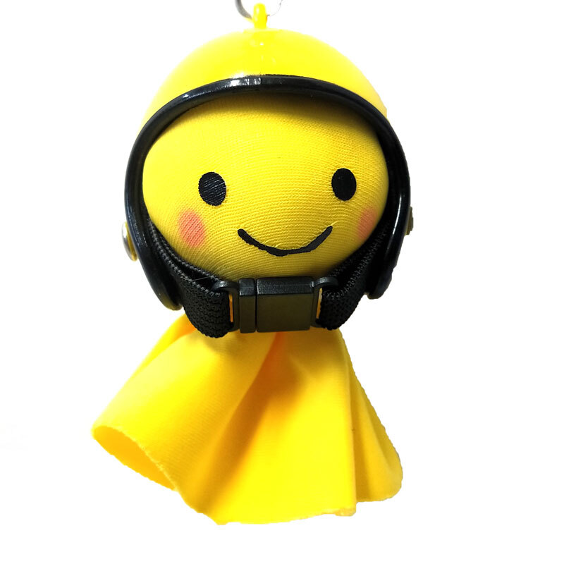 てるぼう＆ヘルメットキーホルダーセット『ひよこ』　雨　梅雨　てるてる坊主 ［TKC-20］