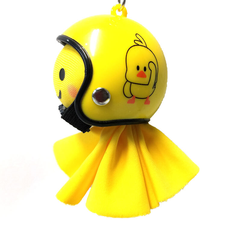てるぼう＆ヘルメットキーホルダーセット『ひよこ』　雨　梅雨　てるてる坊主 ［TKC-20］