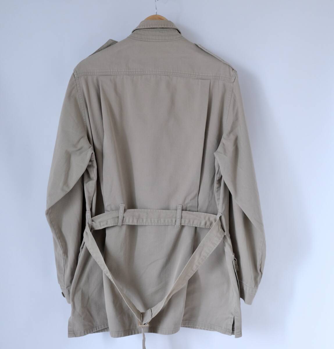 80s【 L.L.Bean 】エルエルビーン USA製 ビンテージ コットン サファリジャケット / カーキベージュ系 / M / old シャツ カメラマン