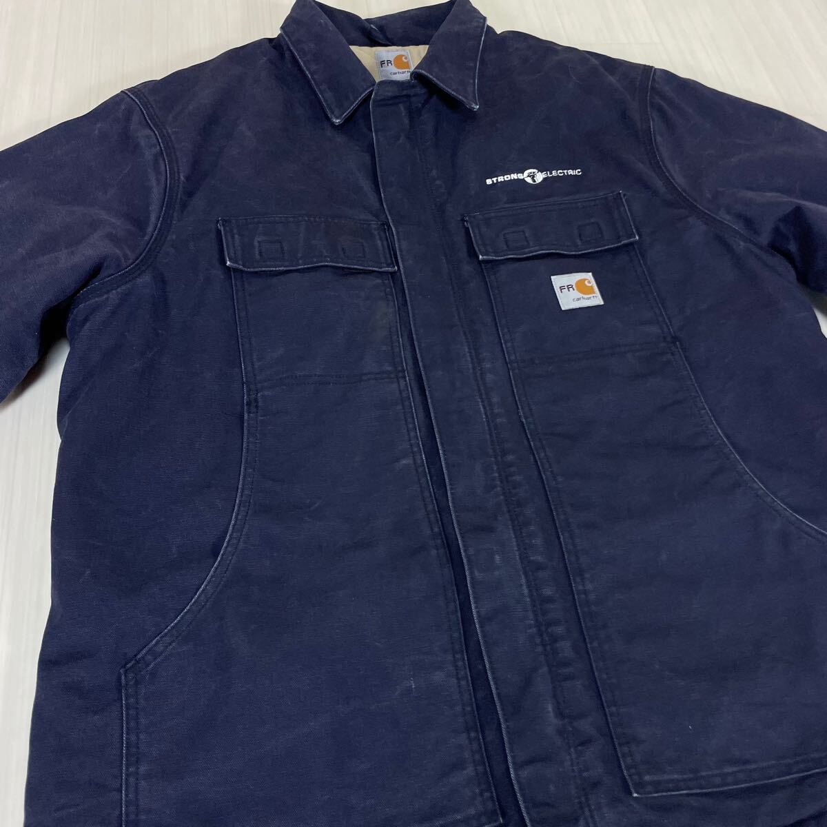希少 メキシコ製 Carhartt カーハート FRシリーズ 企業ロゴ 中綿 希少 メキシコ製 Carhartt カーハート FRシリーズ 企業ロゴ 中綿