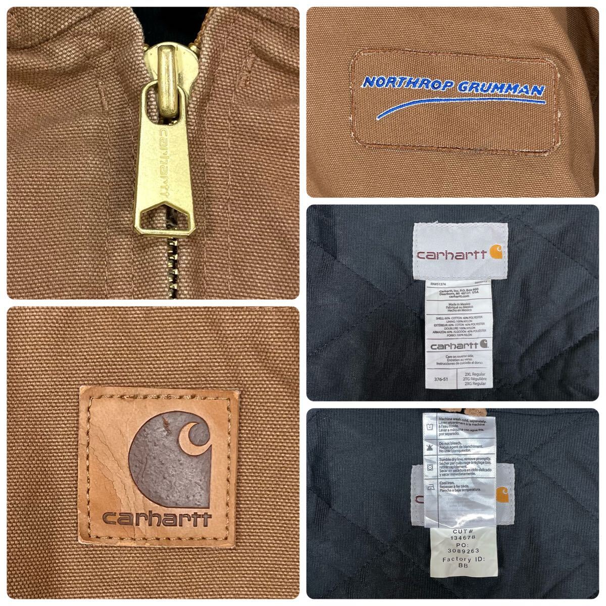 メキシコ製 企業物 Carhartt カーハート キルティングライナー メキシコ製 企業物 Carhartt カーハート キルティングライナー