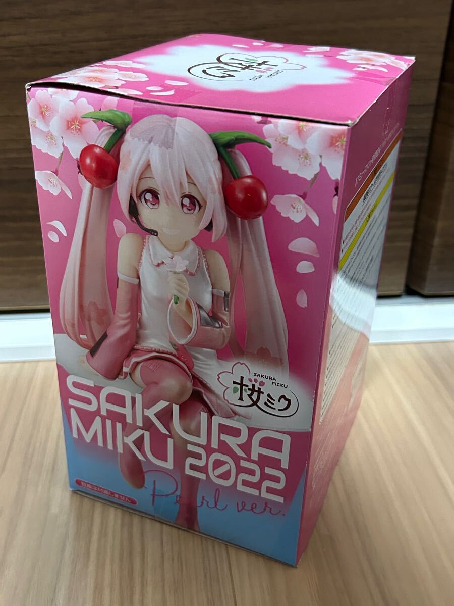 ★ 初音ミク ぬーどるストッパー フィギュア 桜ミク2022 パールver. ★ 新品 未開封_画像2