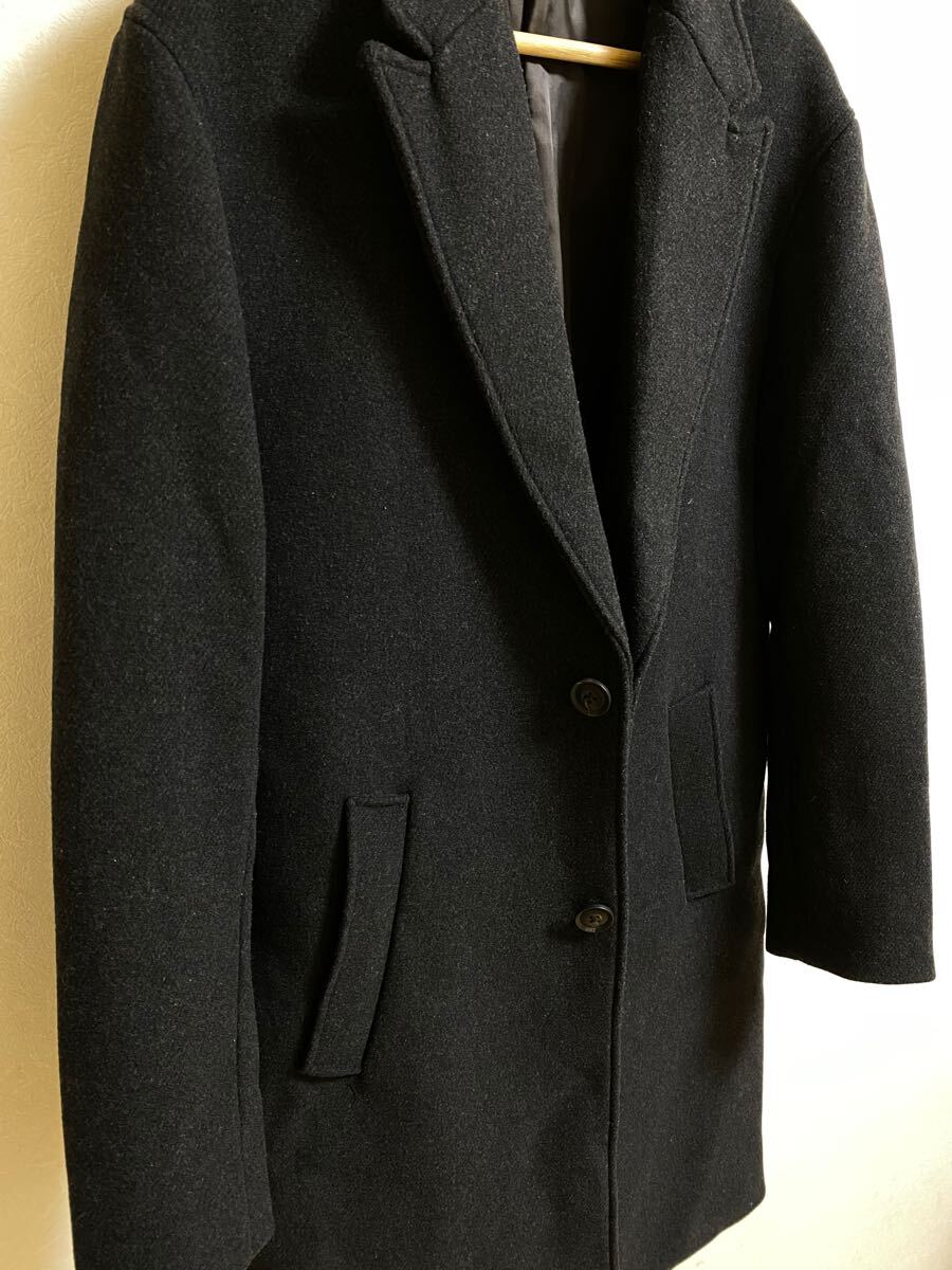 ZARA/チェスターコート/ブラック/サイズL/メンズ|Yahoo ZARA/チェスターコート/ブラック/サイズL/メンズ|Yahoo