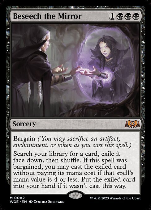 MTG ■黒/英語版■ 《鏡に願いを/Beseech the Mirror》★FOIL★エルドレインの森 WOE