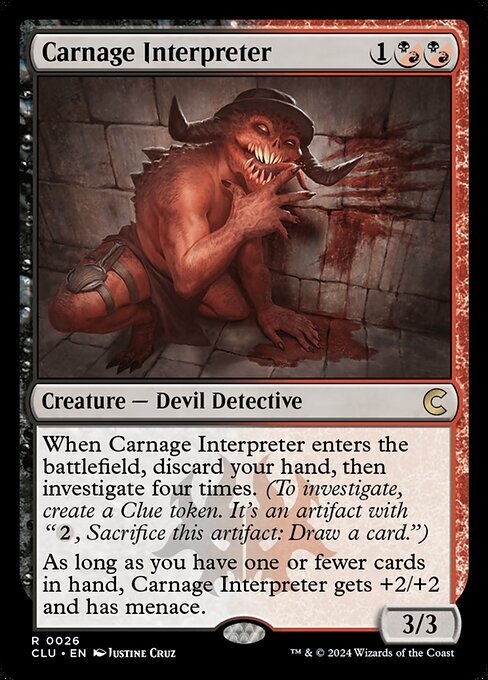 (026) MTG ■金/英語版■ 《Carnage Interpreter》カルロフ邸殺人事件：Clue Edition CLU 金R