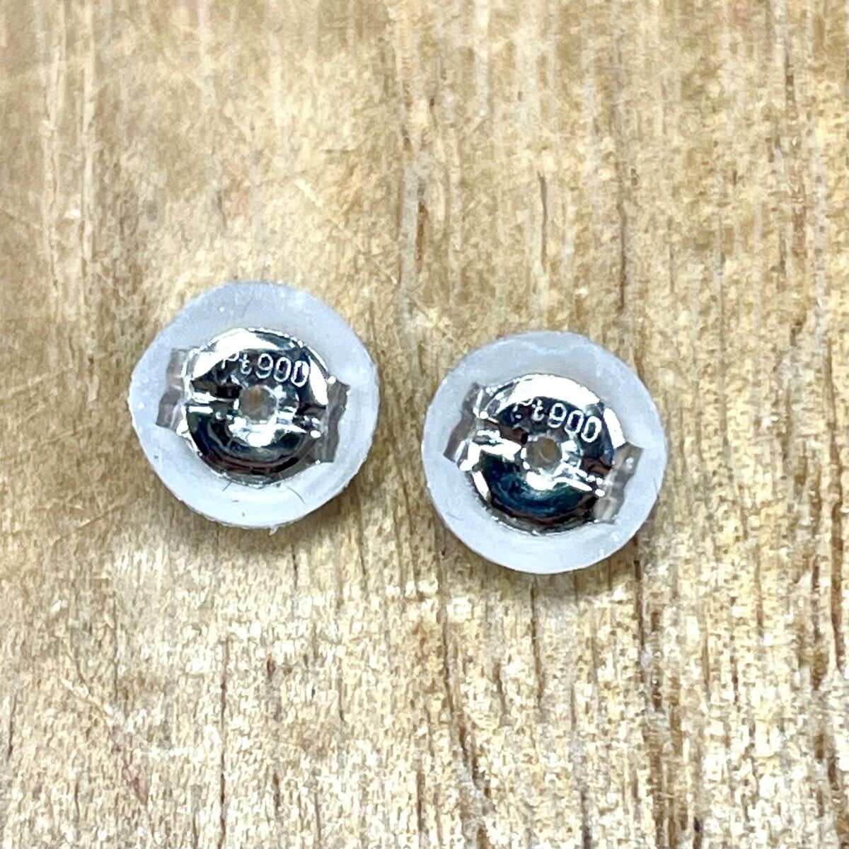 可愛い！QVC Pt900 ダイヤ 計0.10ct スタッド ピアス 0.76g M2027