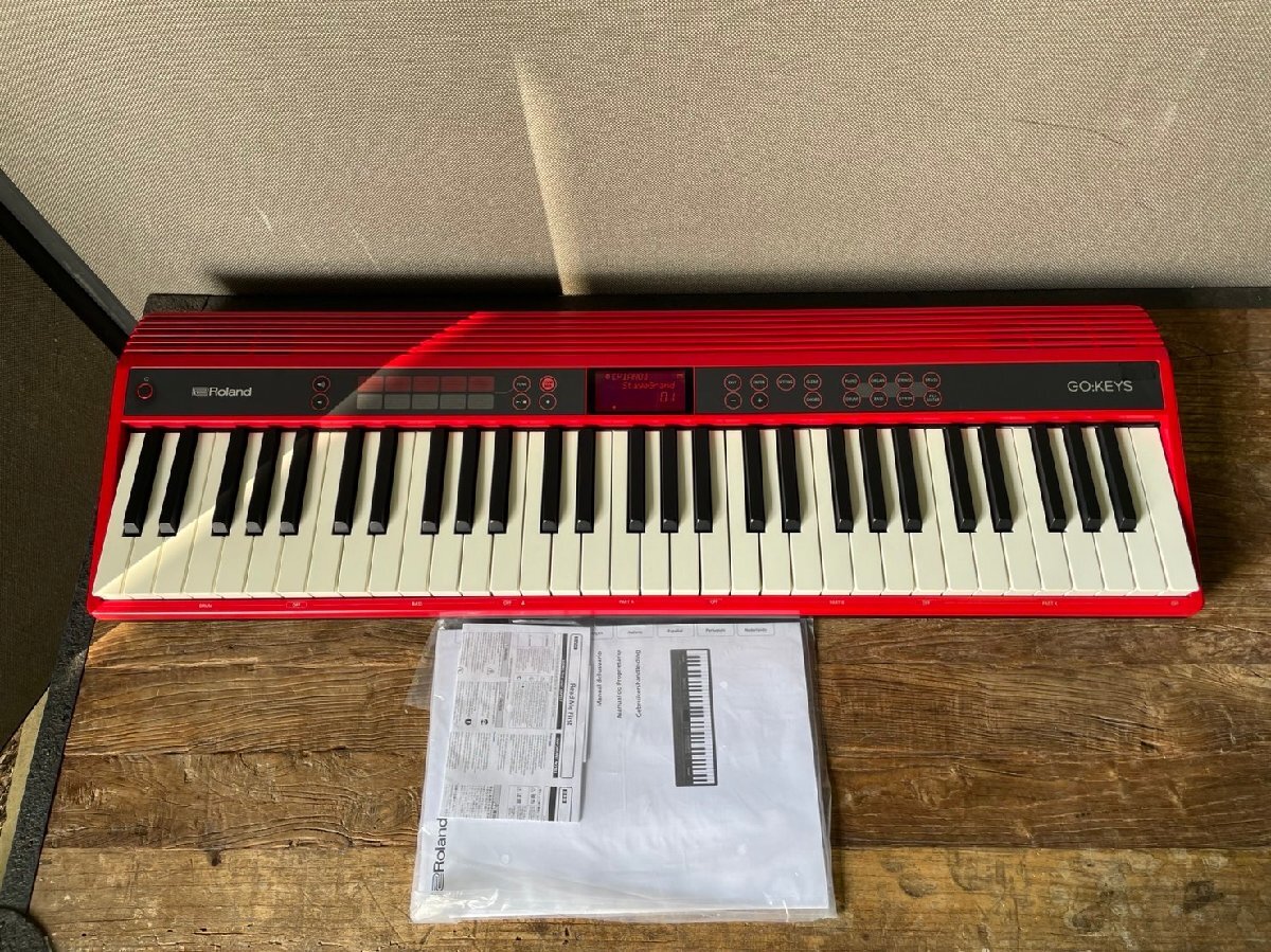 Roland ローランド GO：KEYS G0-61K エントリーキーボード 電子ピアノ レッド 美品