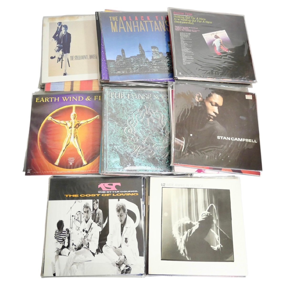 1円スタート レコード まとめ72点セット マイケルジャクソン U2 矢沢永吉 等 洋楽 邦楽 昭和 アルバム レトロ コレクション 再生未確認