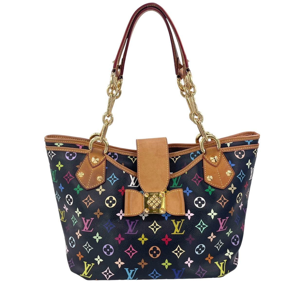 LOUIS VUITTON ルイ・ヴィトン アニー GM M40304 マルチカラー x ブラック女性トートバッグ24025657 RD