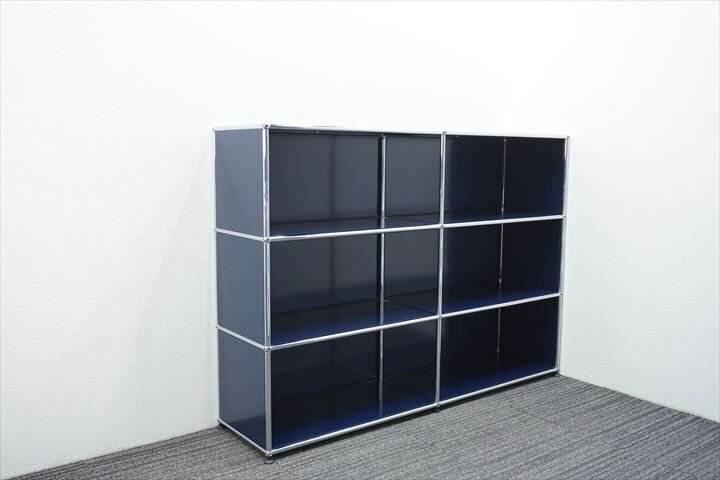 【中古】人気 USMハラー ユニット 2列3段 オープン W1523 D373 H1095 スティールブル―