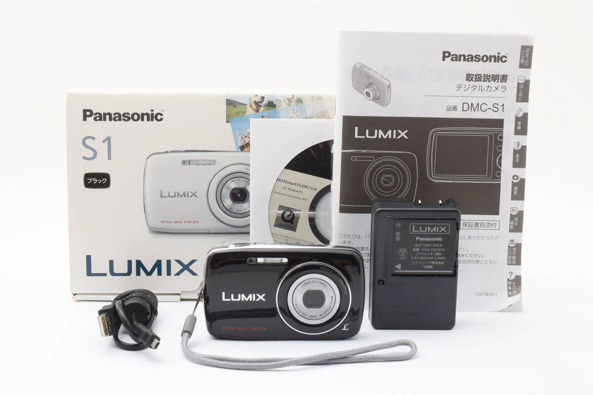 ☆元箱付き☆ Panasonic LUMIX DMC-S1 ブラック コンパクト