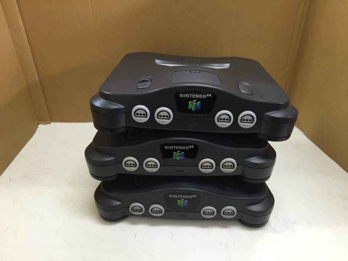 任天堂 NINTENDO64本体のみ 3台 ジャンク⑳