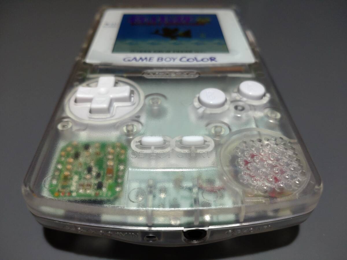 ゲームボーイカラー クリア OLED液晶(有機EL) GBC OLED #0458 ゲームボーイカラー クリア OLED液晶(有機EL) GBC OLED #0458