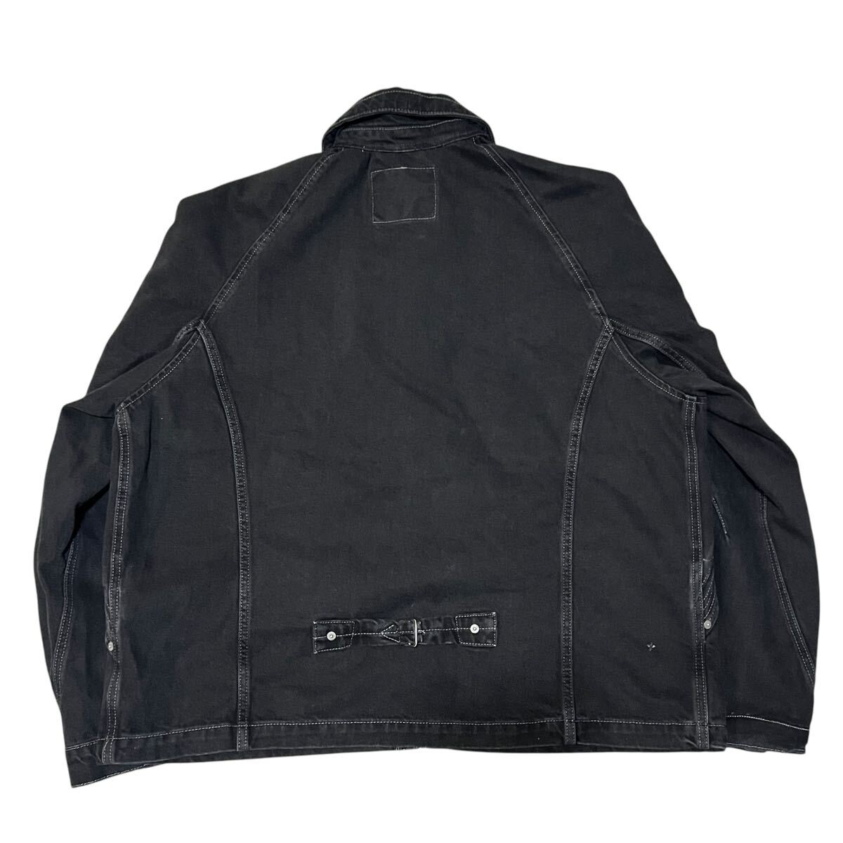 KIKO KOSTADINOV × LEVIS BLACK REWORKED DENIM JACKET KIKO KOSTADINOV × LEVIS BLACK REWORKED DENIM JACKET