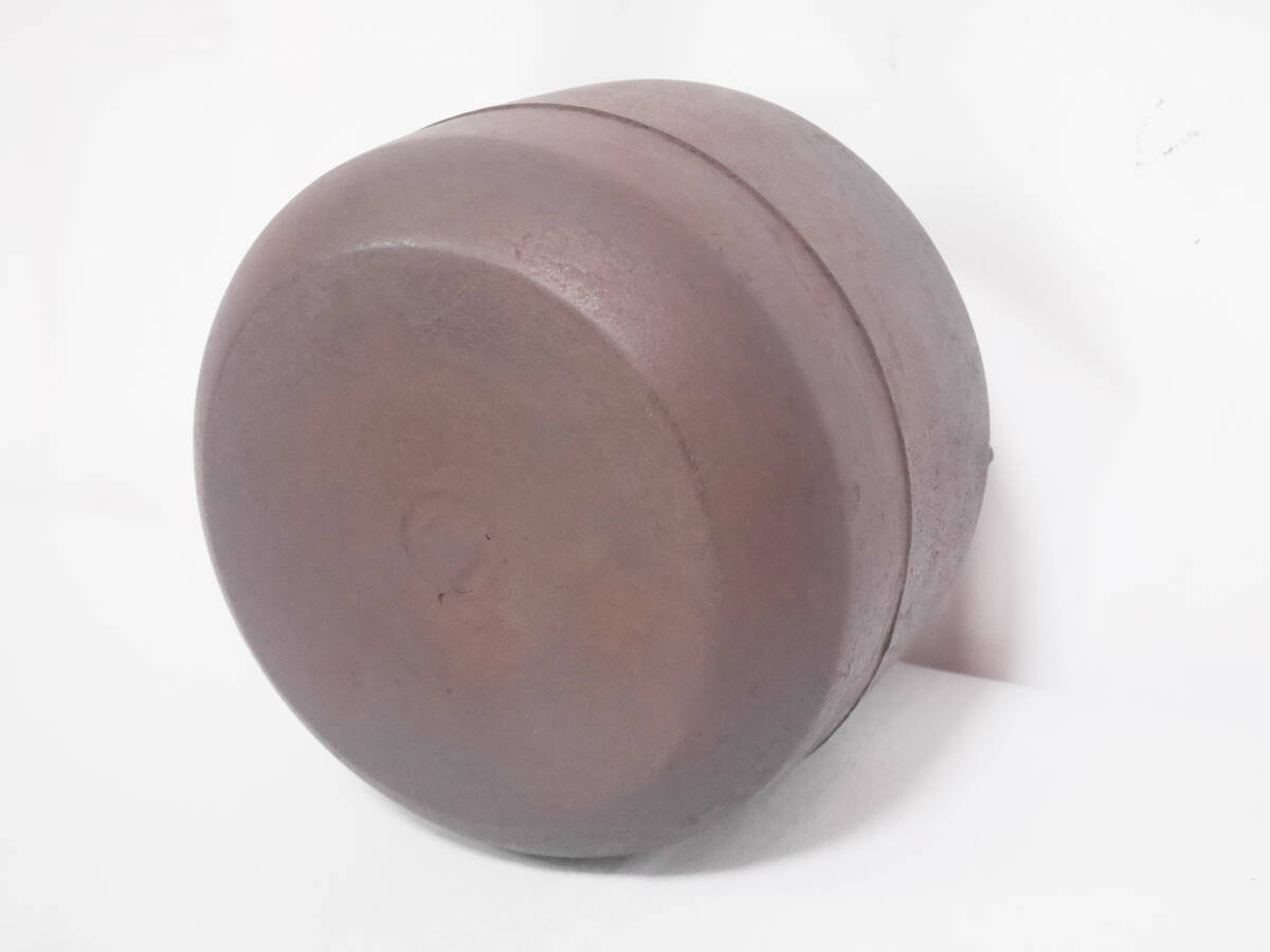 ほぼ未使用☆釜師 畠春斎 造【瓶口釜】共箱付◇茶道具中古扱い ほぼ未使用☆釜師 畠春斎 造【瓶口釜】共箱付◇茶道具中古扱い