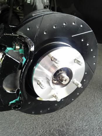 VOING DP Grand Voyager GS33L/GS38L 3.3/3.8 V6 99/12~01 передний разрез углубление тормозной диск