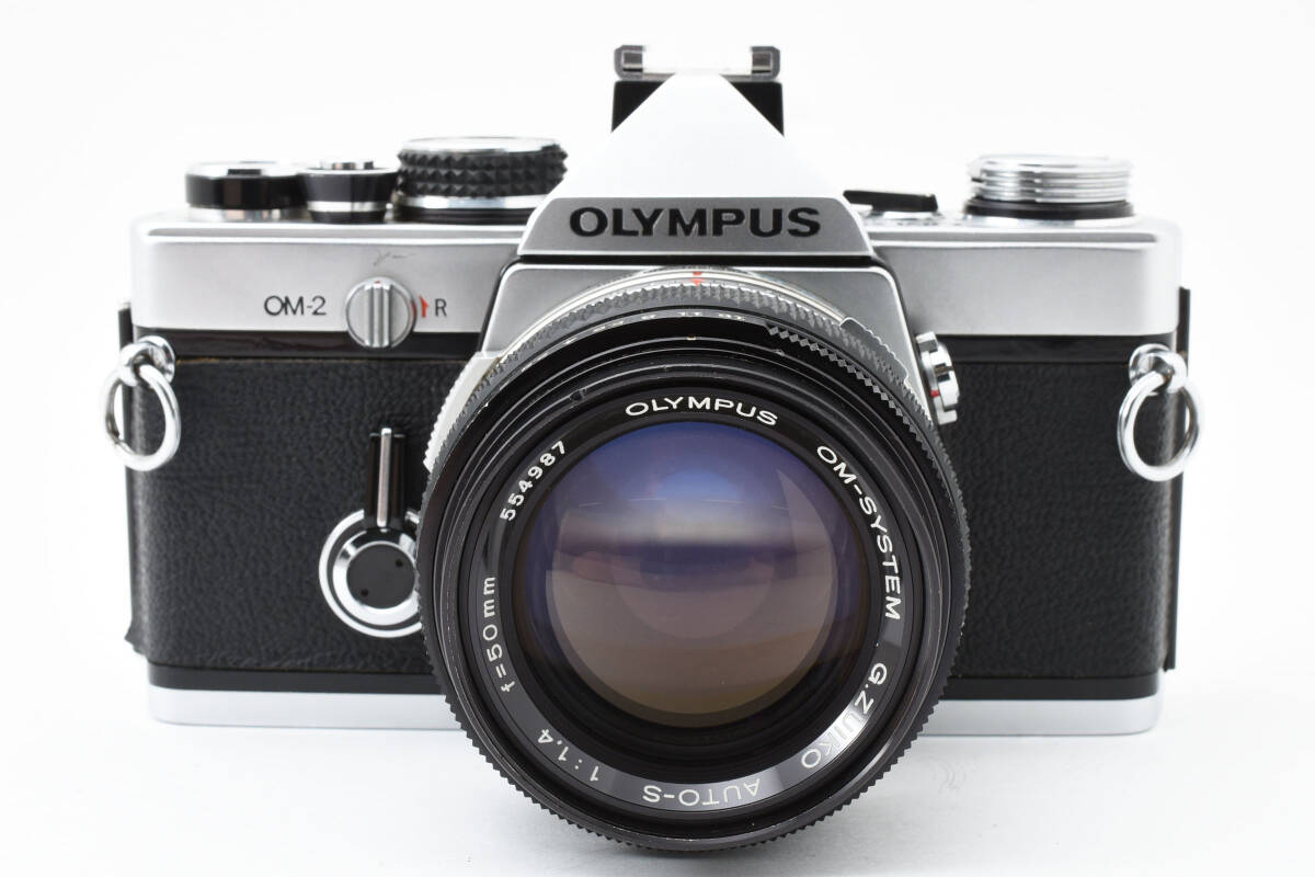 [美品・動作品・プリズム僅かに腐食あり] オリンパス Olympus OM-2 一眼レフ フィルムカメラ w/ G.Zuiko 50mm f/1.4 レンズ #0277