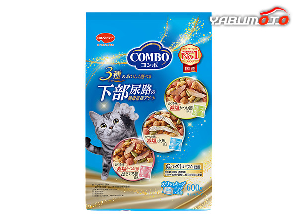 コンボ キャット 下部尿路の健康維持アソート600g (120g×5) 今日はどれがいい？美味しさ選べる3種のアソート
