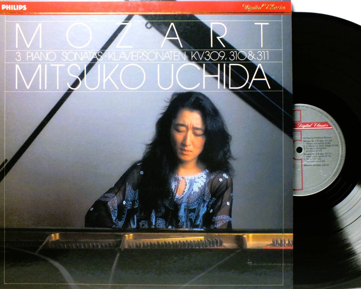 LP 412 741-1 【ピアノ】内田光子　モーツァルト　ピアノ・ソナタ　第７番　第９番　第８番 【8商品以上同梱で送料無料】2411