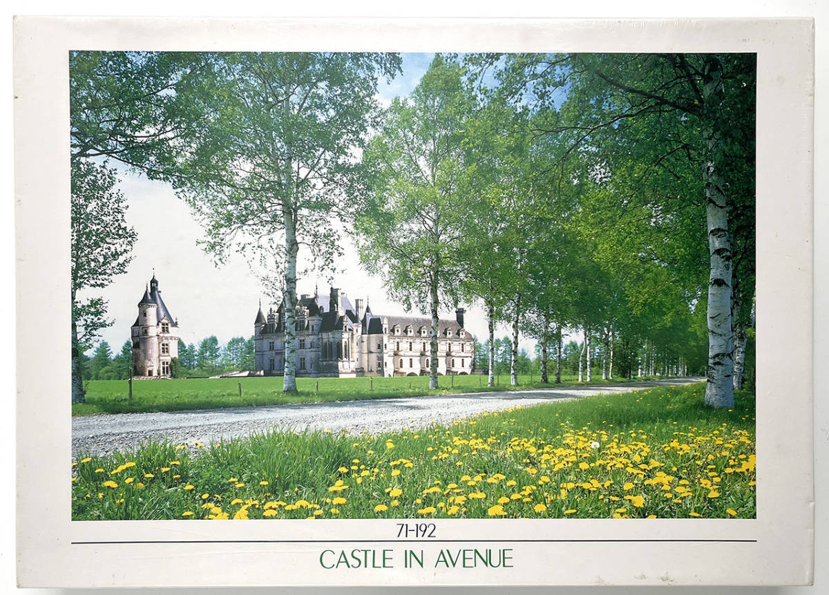 ★廃番 新品 「CASTLE IN AVENUE 並木の古城」 1000ピース ジグソーパズル セントラルホビー 風景 ah