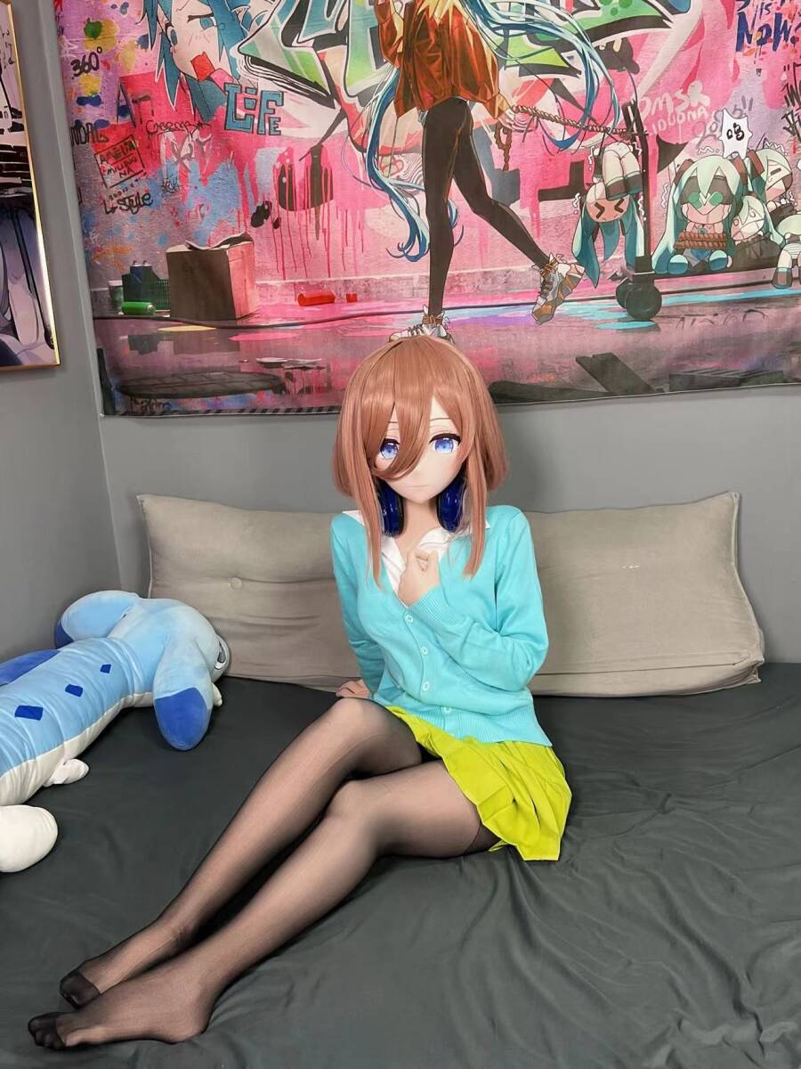 衣装付 全頭面 中野三玖 着ぐるみ 美少女 マスク kigurumi 衣装付 全頭面 中野三玖 着ぐるみ 美少女 マスク kigurumi
